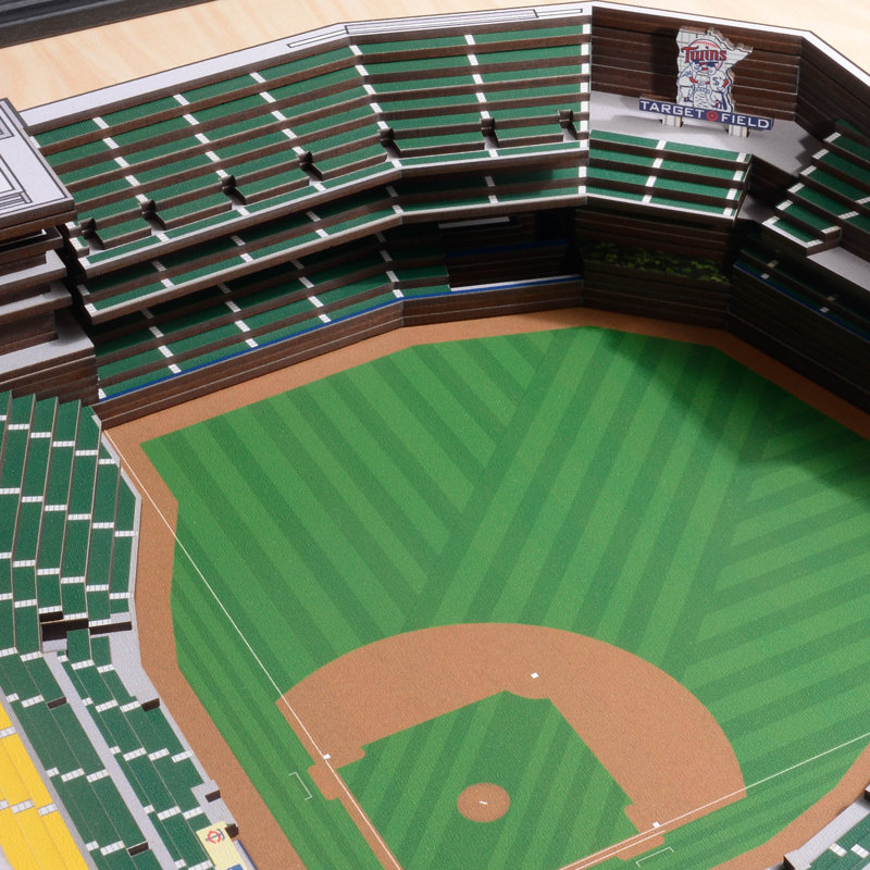 Art mural 3D MLB 25 couches StadiumViews, Minnesota Twins