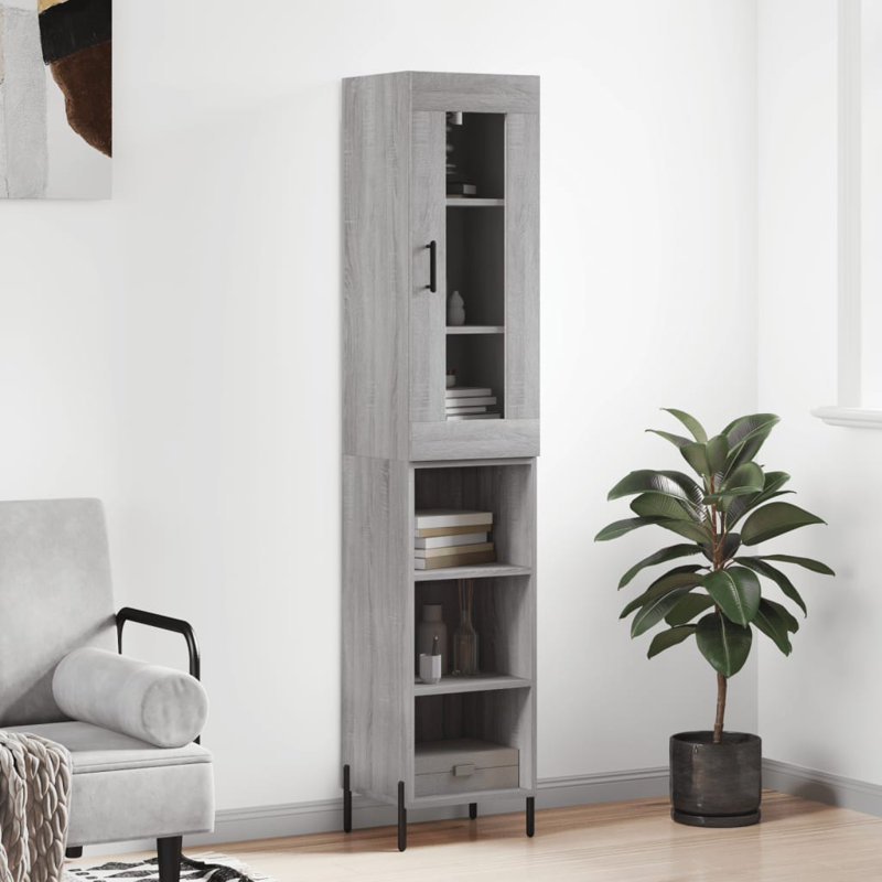 34.5cm Sideboard, Grey Sonoma