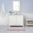 Laura Ashley Butter Chenille Bath Rug-33842522-20351712