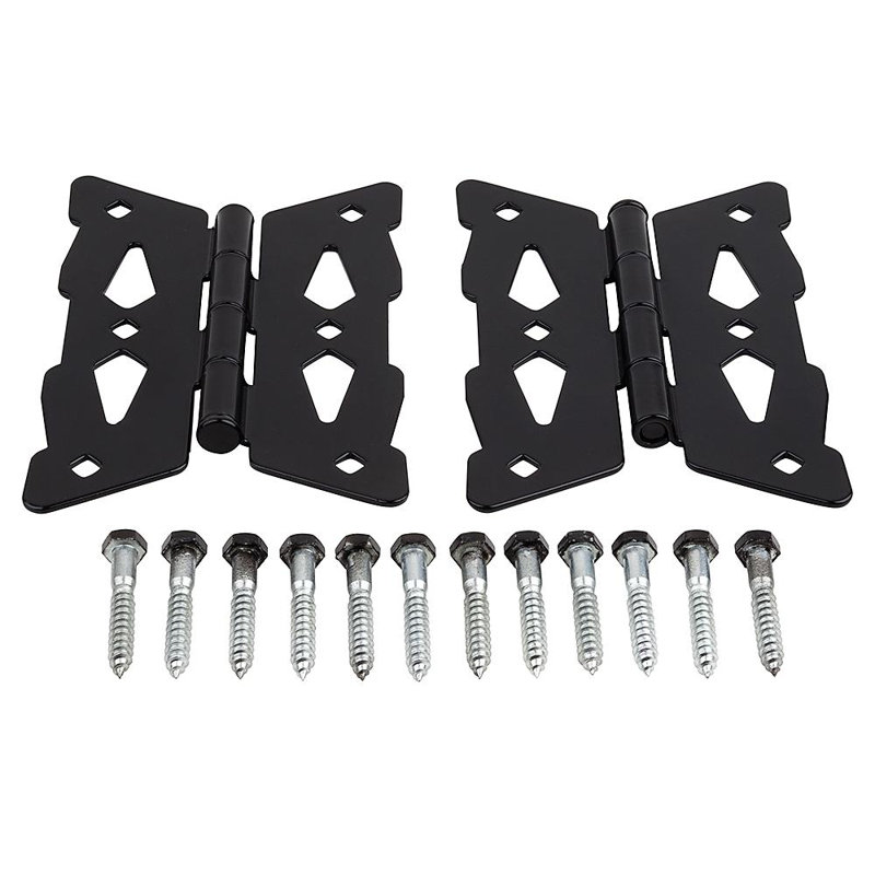 Charnières de porte à fixation en surface H 7,25 po x l 4,812 po