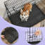 Cage pour chien, chenil pliable pour chien de 36,4 pouces avec 2 portes, panneau de séparation réglable, plateau amovible, L, noir