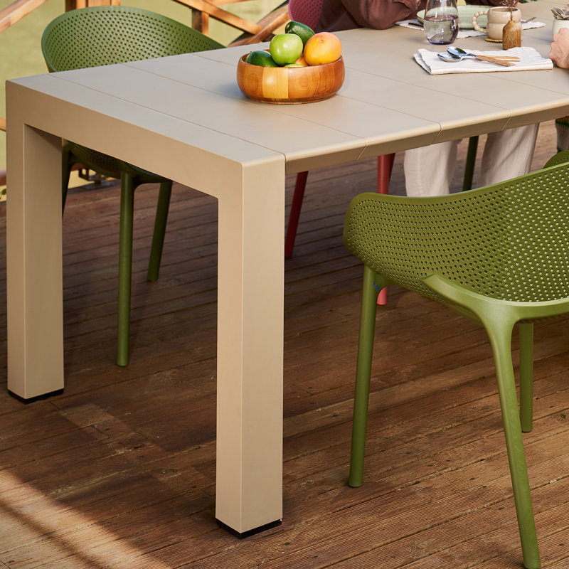 Table de salle à manger extensible Spector, Taupe, L 39 po x L 102 po x H 29,5 po