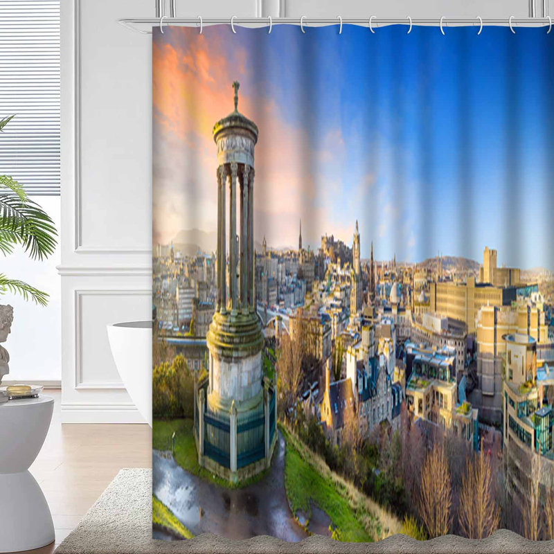 Magnifique rideau de douche avec 12 crochets, 72" L x 84" W