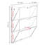 Elmo Acrylic Wall Organizer with Mail Storage