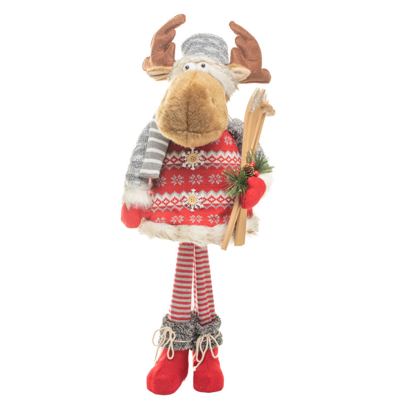 Red Christmas Tree Moose