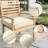 Outdoor  4'' Non-Slip Cushion Cover Water-Repellent Seat Cushion Slipcover With Portable Carry Handle.-476661660-476661661-476661663