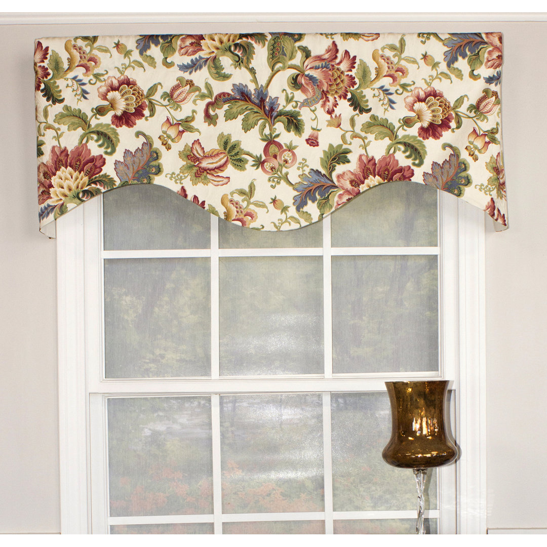 Noblesse Scalloped Seales 50" Window Valance Astoria Grand 