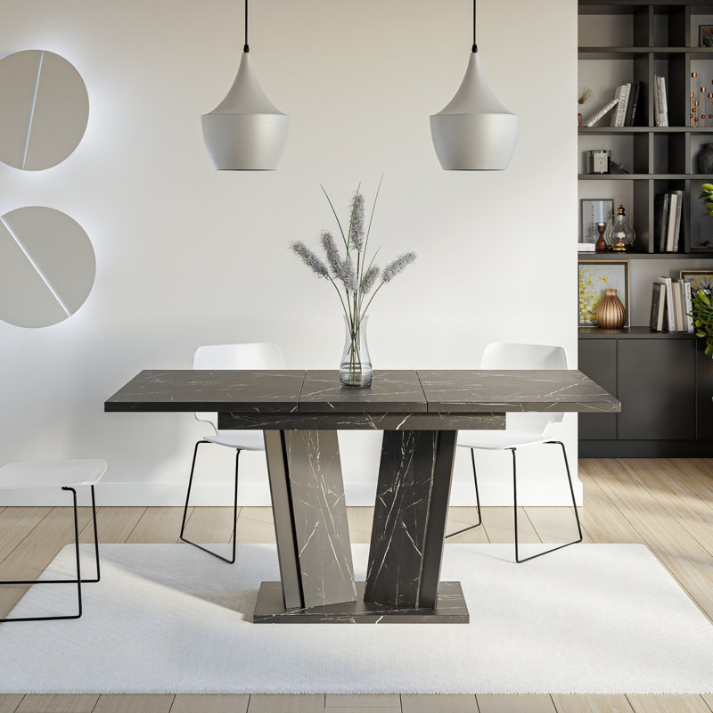 Extentable Dining Table Doha, Royal Marble Black