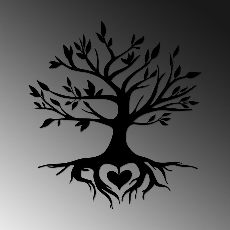 Stylish Black Metal Wall Accessory, 26.4 x 31.1 inches | 100% Durable Metal, Thickness: 0.06 inches | Easy Wall Mounting with Back Hook | Perfect for Home Decor, Modern Design, and Unique Art Display