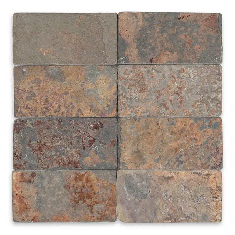 Carreau de sol et mur Rainbow Slate