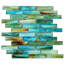 Artwater Iridescent 12x12 Brick Iridescent Polished Glass Mosaic Tile