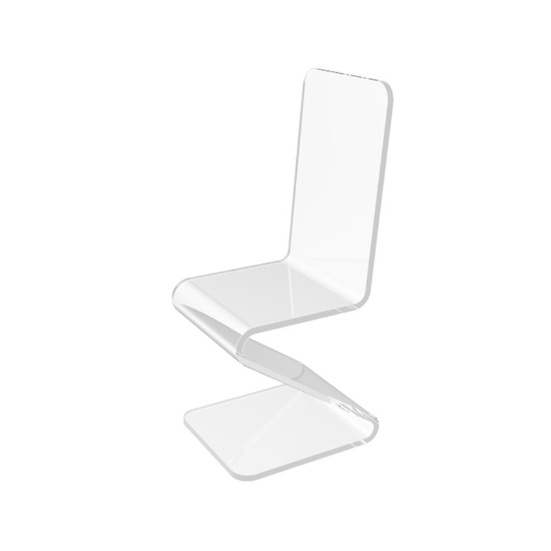 Chair, Clear Ghost Acrylic - Z LED Design 10035-2 Returned Unit