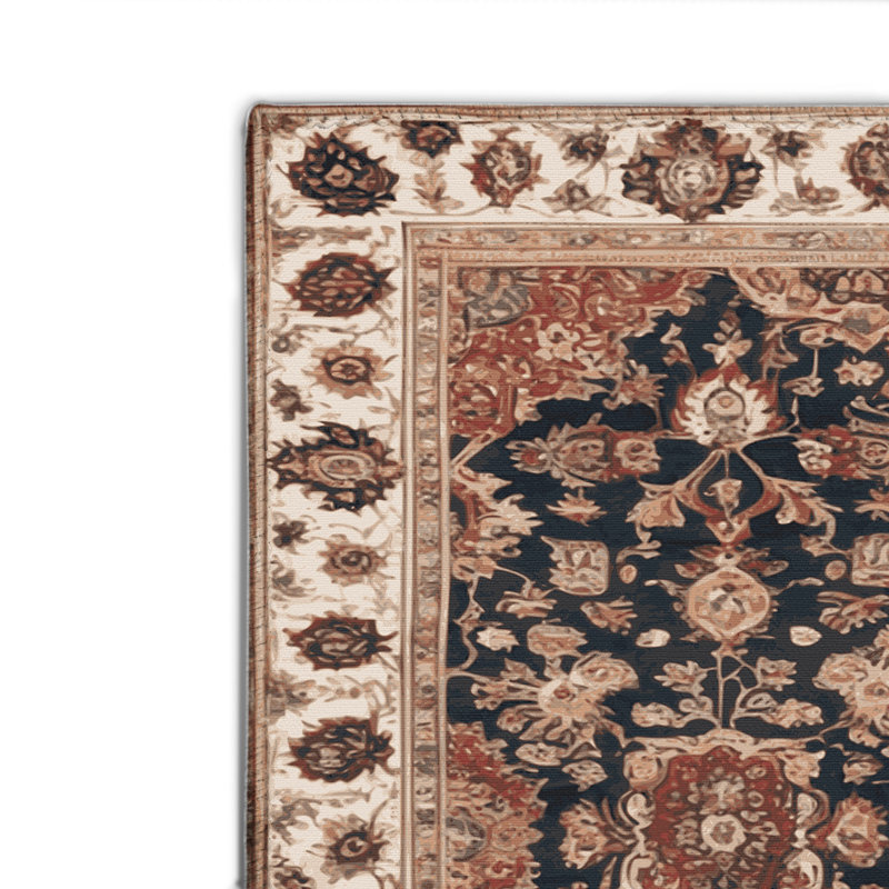 Tapis d'intérieur et d'extérieur brun Persian, Rectangulaire 2 pi x 3 pi