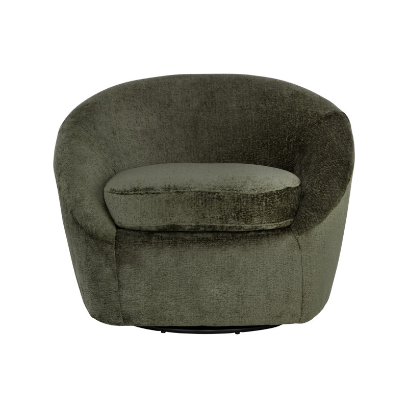 Chaise longue pivotante Dev - Bergen, Polyester vert