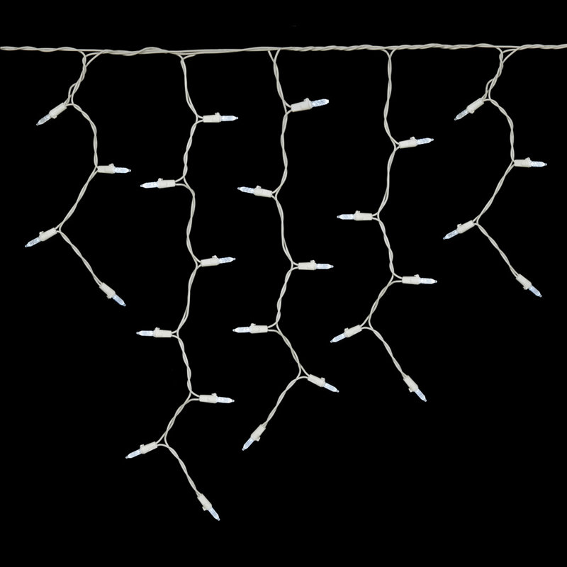 70 lumières de Noël glaçons, H 8 po x l 1 po x P 108 po, Mauve