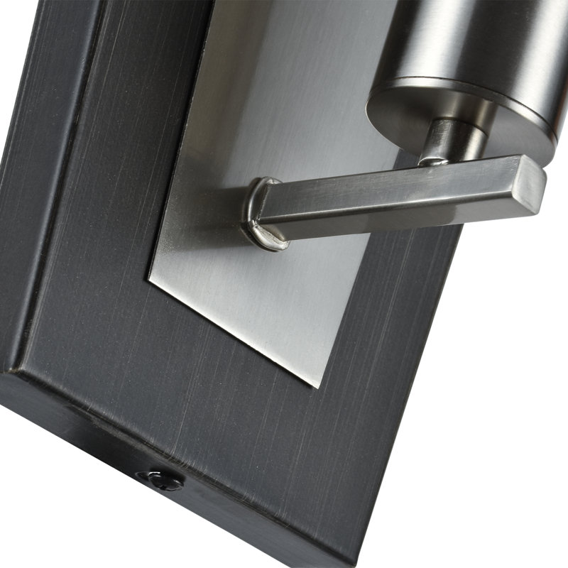 Applique murale en fer Arael, Nickel