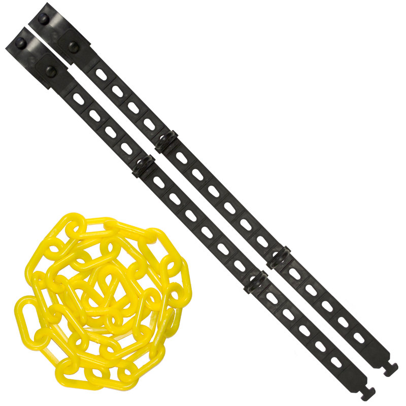 ENSEMBLE de attaches de chaîne avec chaîne Connect, H 1,5 po x l 30 po x P 0,25 po