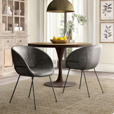 Chaise avec accoudoirs rembourrée Ardea