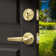 Complete Entry Lever Set with Single Cylinder Deadbolt