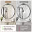 Stourbirdge Vintage Round Wall Accent Mirror with 1.2" Iron Frame-1840454079-1840454069