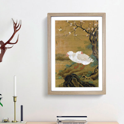 Two Geese by Lu Ji - Picture Frame Painting Print