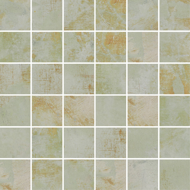 Carreau de mosaïque pour mur et plancher en porcelaine 2 po x 2 po Aurrée, Vert