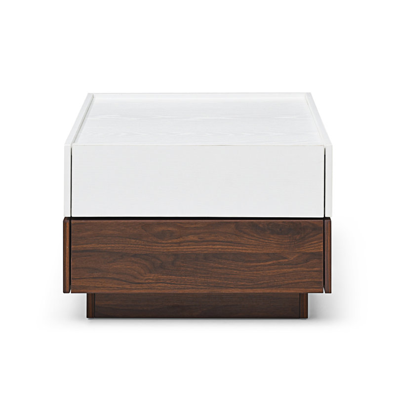 Table basse rotative avec 2 tiroirs