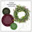 22 inch Artificial Spring Wreath with Eucalyptus Leaves, Lavender, Flowing Green Stems