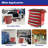  5-Drawer Rolling Tool Chest, Metal Tool Box with Wheels & Lock Garage Storage Cabinets-2133959726