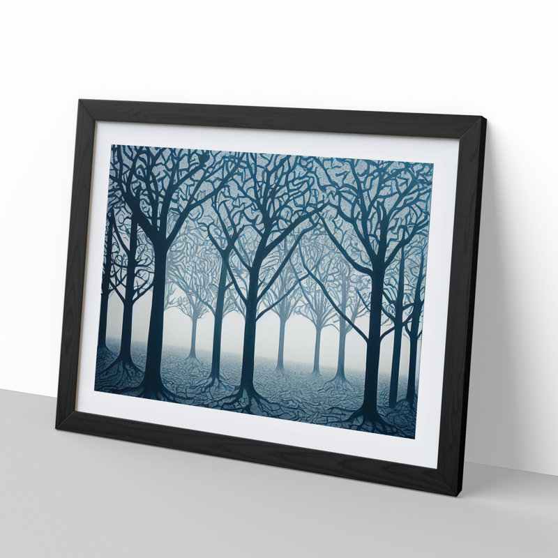 An Enigmatic Forest - Framed Print, Black, 34cm H x 46cm W x 2cm D