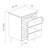 Classic 3-Drawer Solid Wood Nightstand-216778402