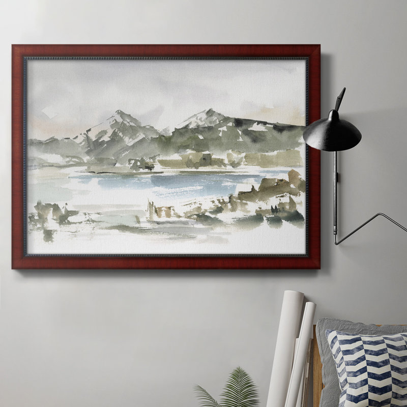 «Snow-Cappé Mountain Study I», toile encadrée de qualité supérieure - prête à être accrochée, H 16 po x l 20 po x P 2,5 po