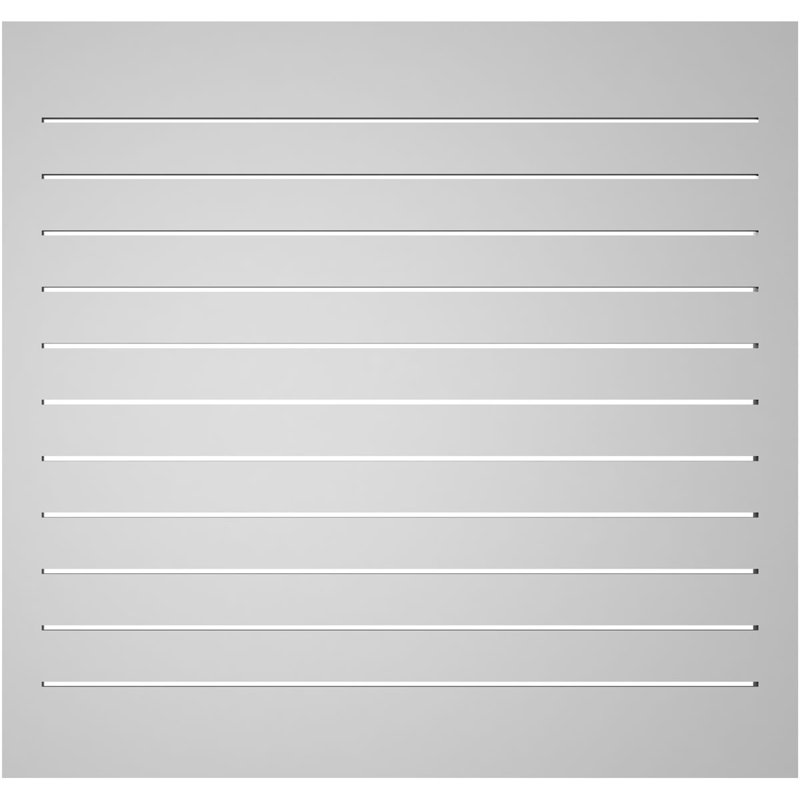 Évent à pignon fonctionnel en uréthane rectangulaire à fixation en surface, brun clair apprêté, H 38 po x l 40 po x P 1,5 po
