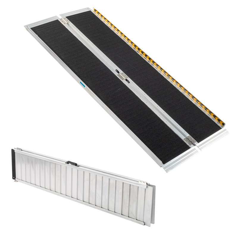 Winado Aluminum Foldable Portable Ramp, 2" H x 28" W x 72" L