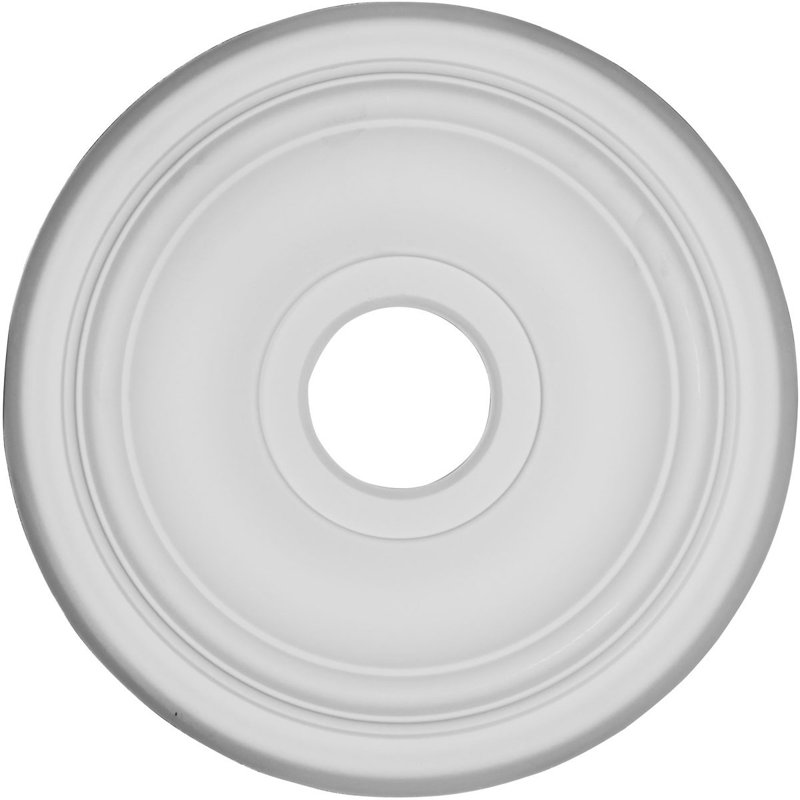Endurathane Traditional Ceiling Medallion, 15 1/2" OD x 3 1/2"ID x 1 1/4"P, Factory Primed