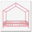 Lit de plancher en bois avec auvent en forme de maison-2078689800-2078689803