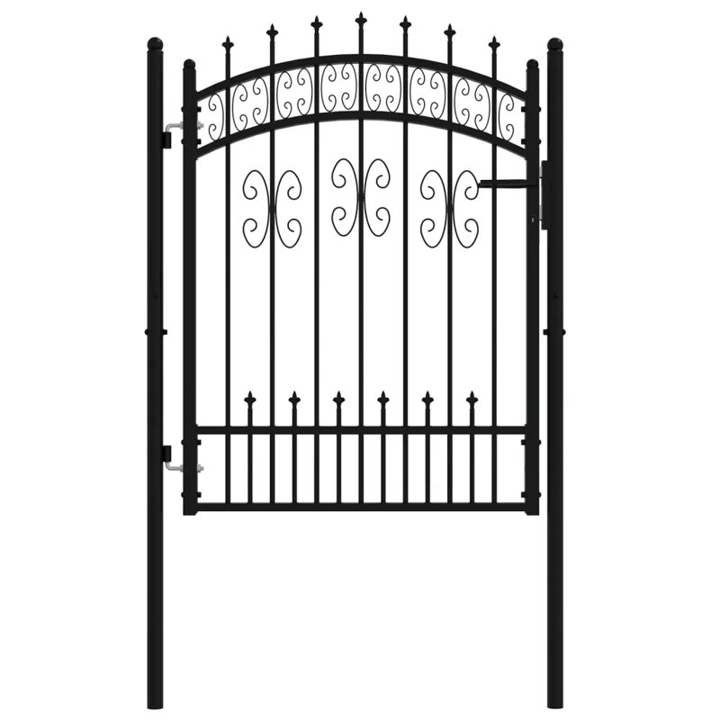 Mirador Black Metal Gate, 68.9cm H x 40.55cm W