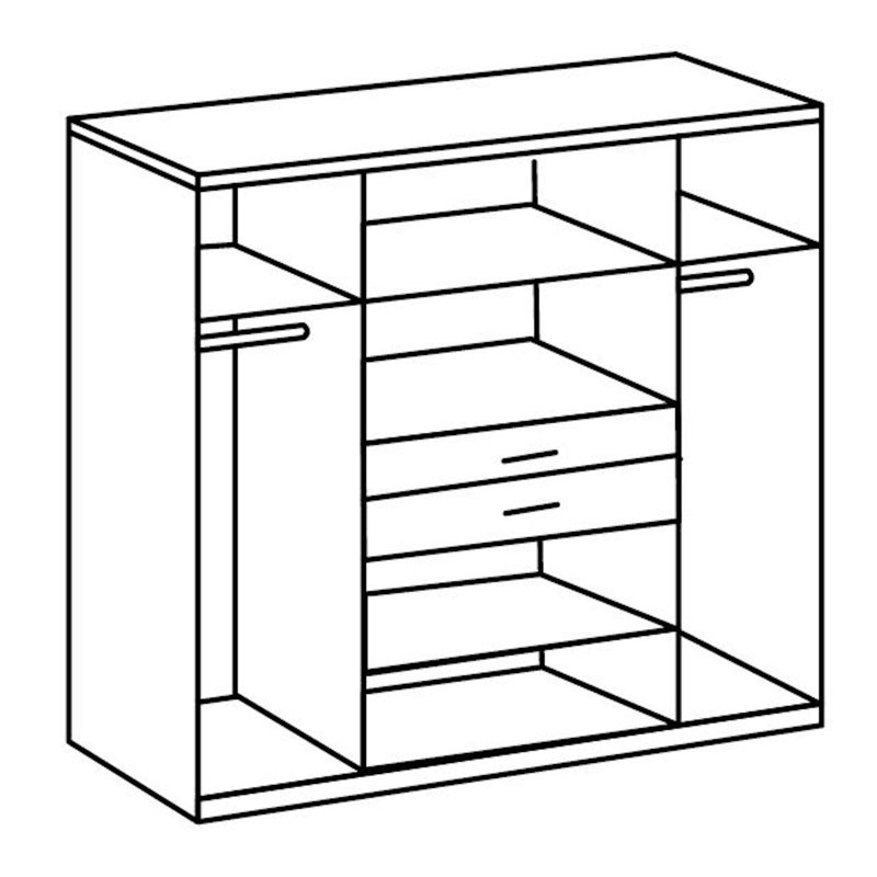 Lindsie 4 Door Manufactured Wood Wardrobe
