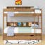 Lit superposé en bois avec lit gigogne simple, tablettes et garde-corps-1150661130-1150661133
