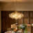3 - Light Dimmable Glass Bubble Chandeliers