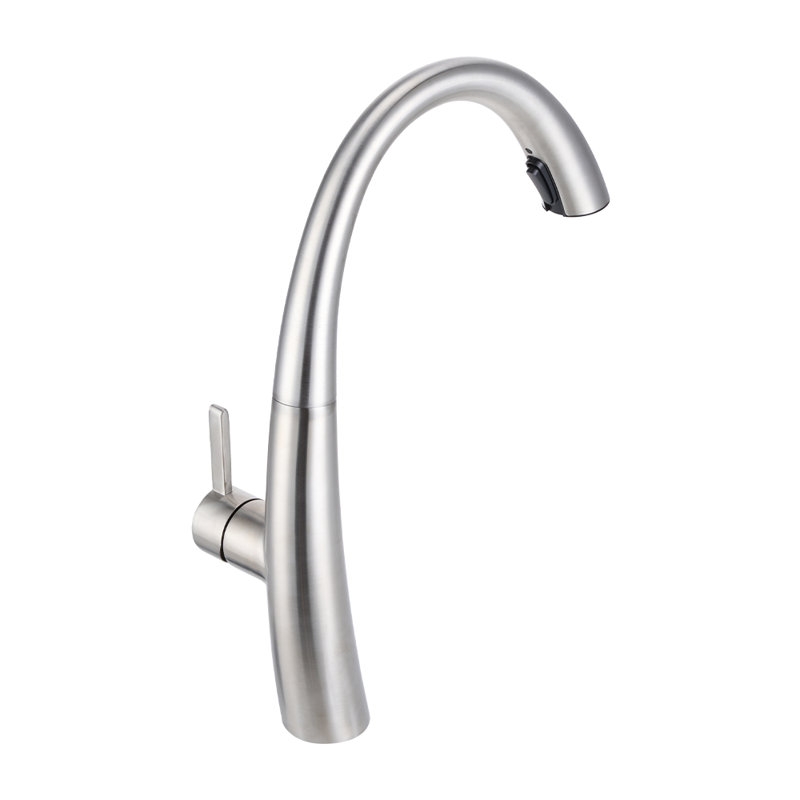 Belfry Kitchen Pull Out Kitchen Faucet, Silver