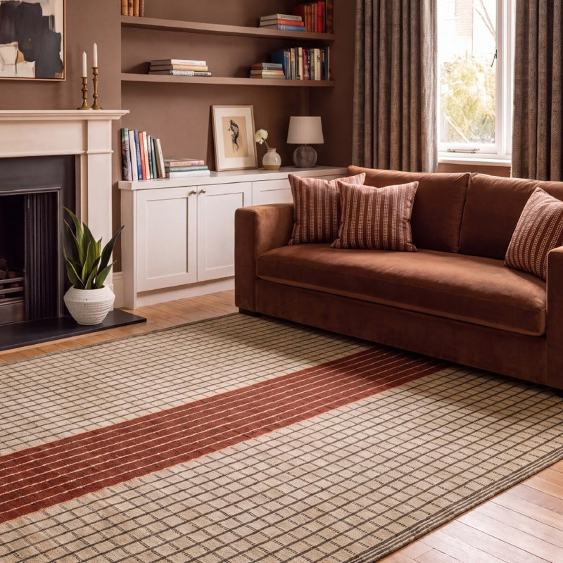 Tapis en laine tissé à la main Triplo Strato, Rectangle 9 pi x 12 pi