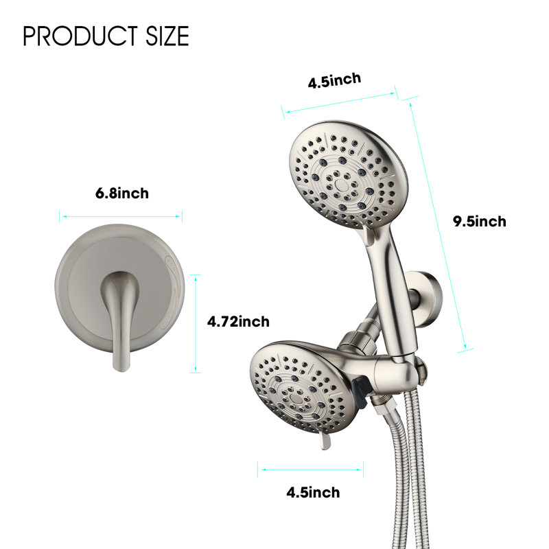 Système de douche avec valve brute
