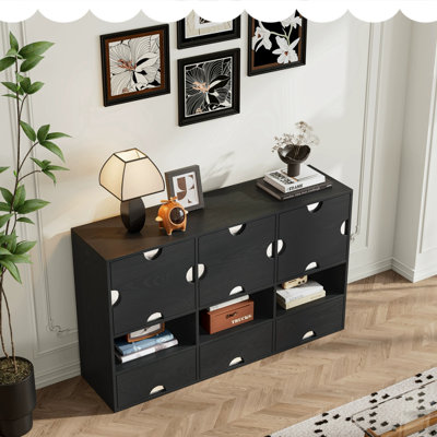 Buffet grande capacité avec rangement rétro