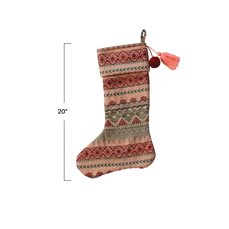Woven Jacquard Stocking With Pattern