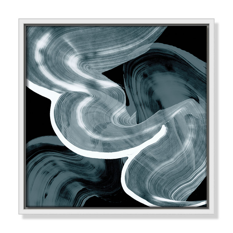«Swirl III Print» par Casa Fine Arts, Blanc, H 13,5 po x l 13,5 po