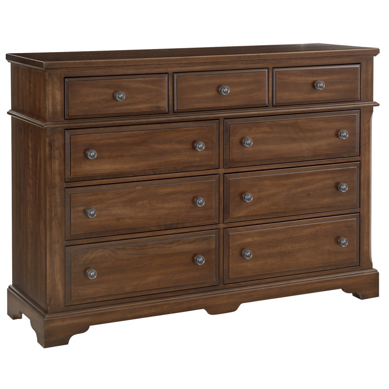 Commode en bois massif Cutlerville Bureau, Cerise Amish