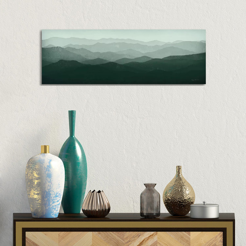 Green Mountains by Ryan Fowler - Wrapped Canvas Panoramic Print, 30.48 cm H x 91.44 cm W x 1.91 cm D