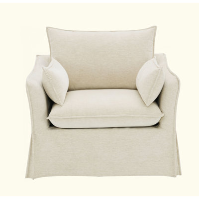 Linen Chair W/2 Pillows
