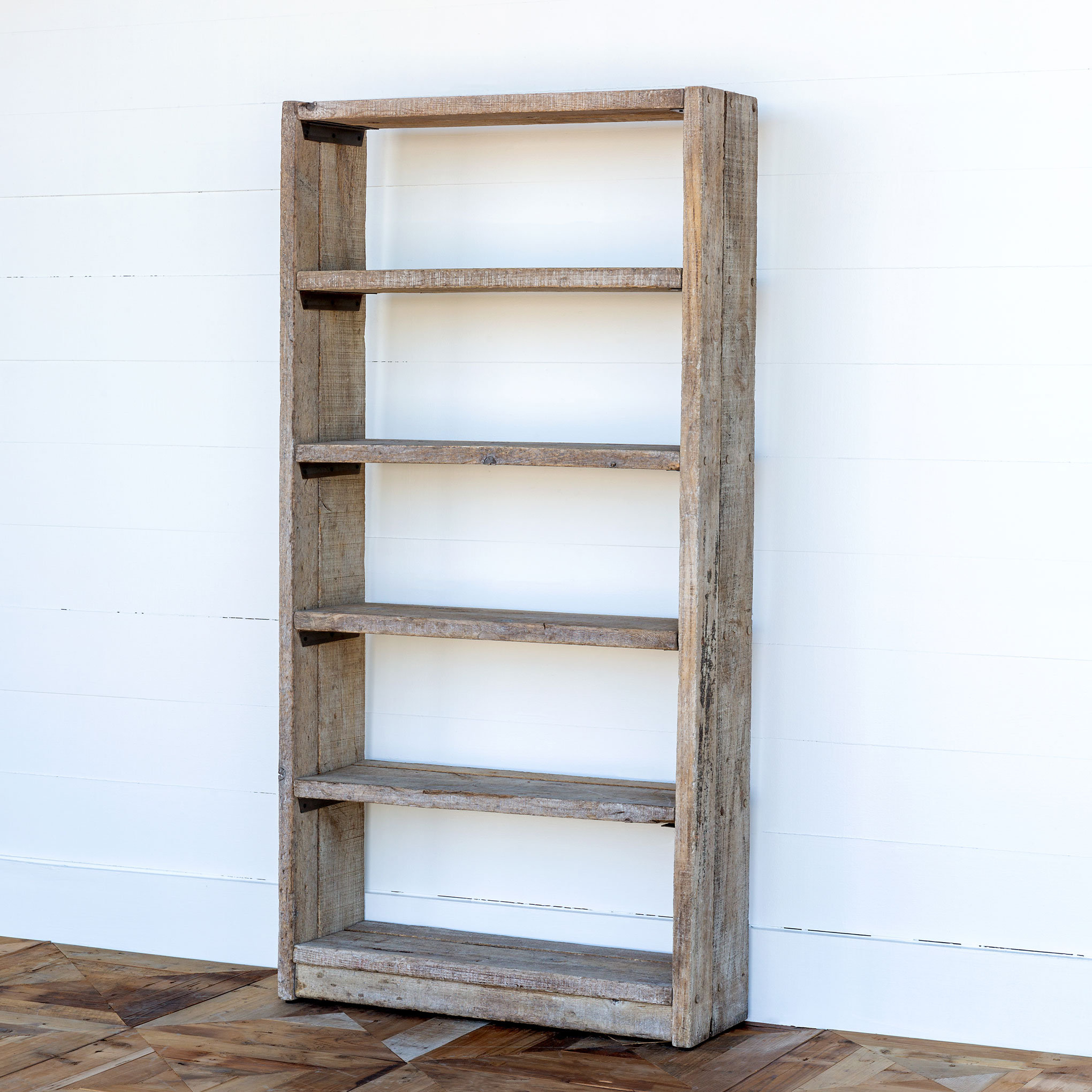 Polka 70'' Tall Metal Wood Bookcase